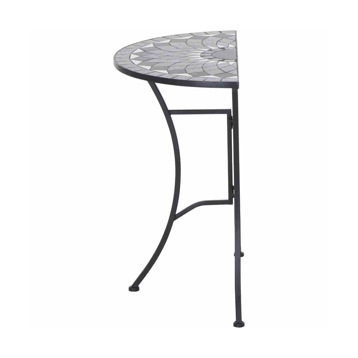 Siena Garden Anstelltisch Como 35,5 x 70 x 71 cm Stahl schwarz Bild 4