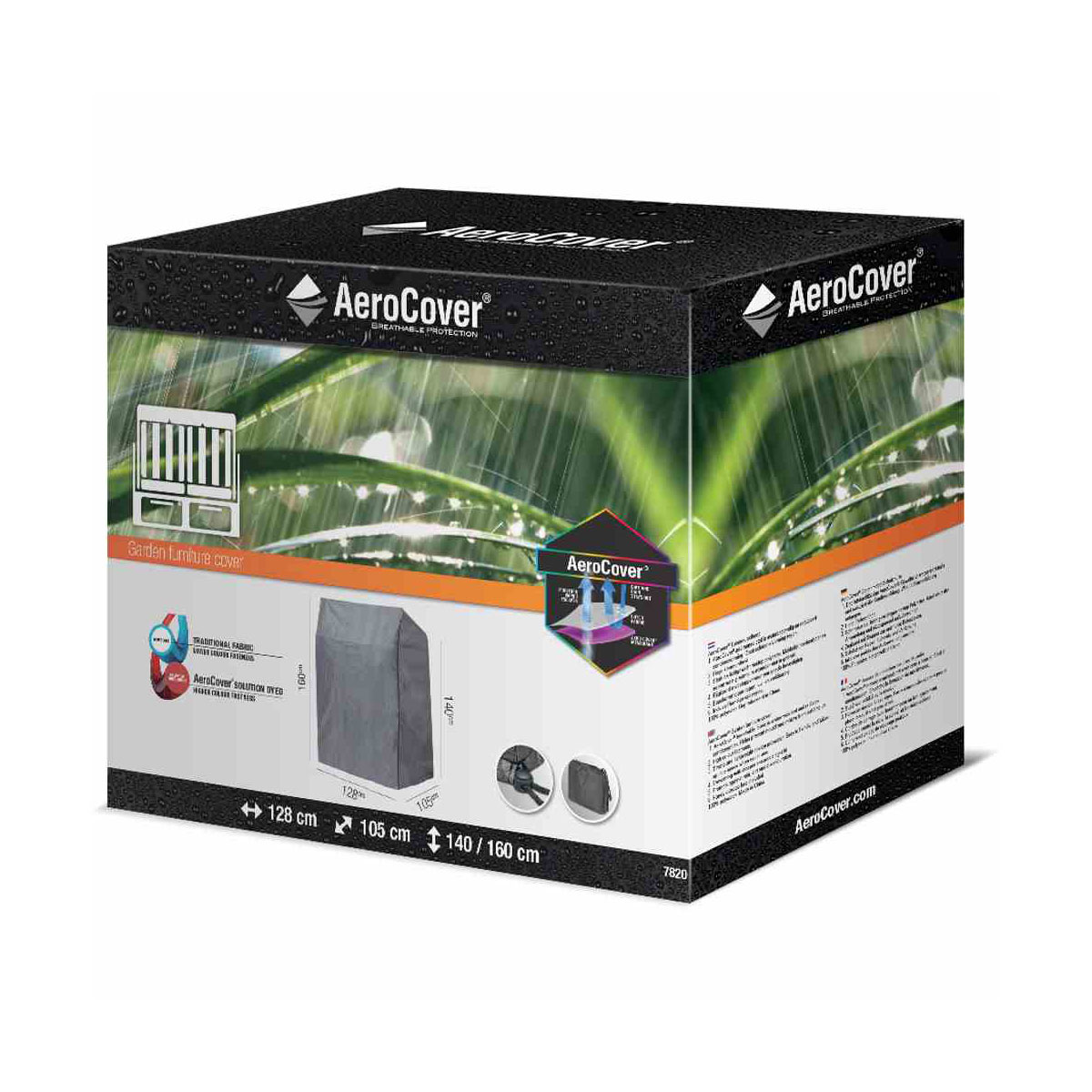 Strandkorbhülle AeroCover 128 x 105 x 160/140 cm atmungsaktiv
