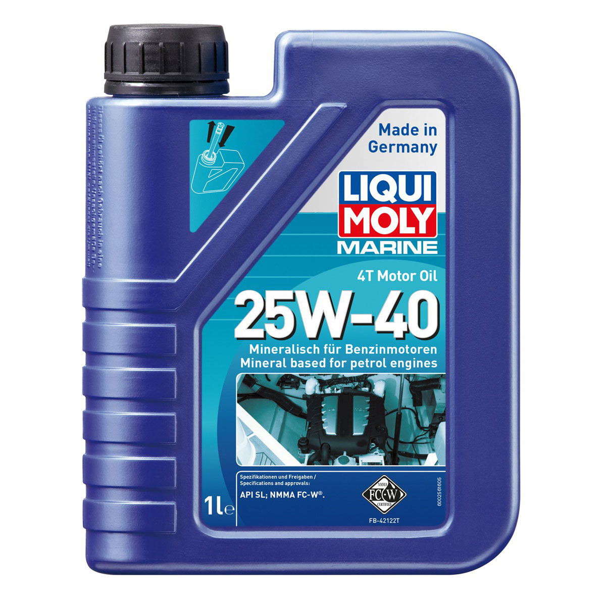Liqui Moly Motor-Öl Marine 4T 25W-40 1 L