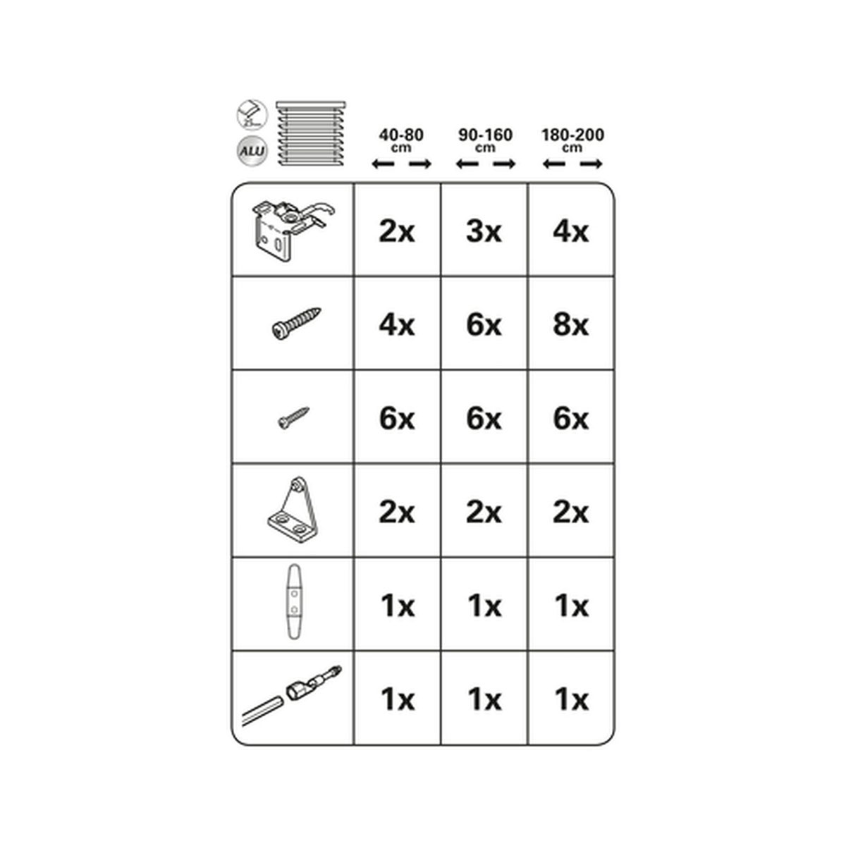 Gardinia Aluminium-Jalousie 80 x 130 cm weiß Bild 6