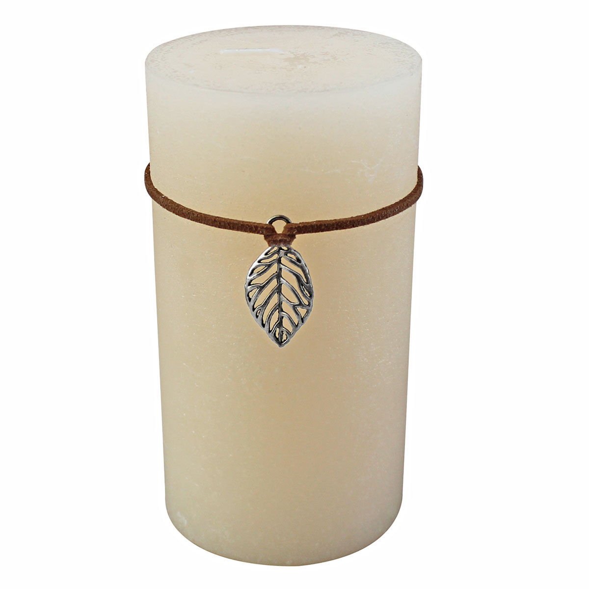 Ambientis Stumpenkerze elfenbein 13 x 6,8 cm