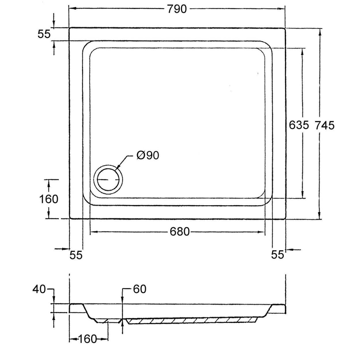Ottofond Brausetasse Samos 80 x 75 x 6 mm weiß Bild 3