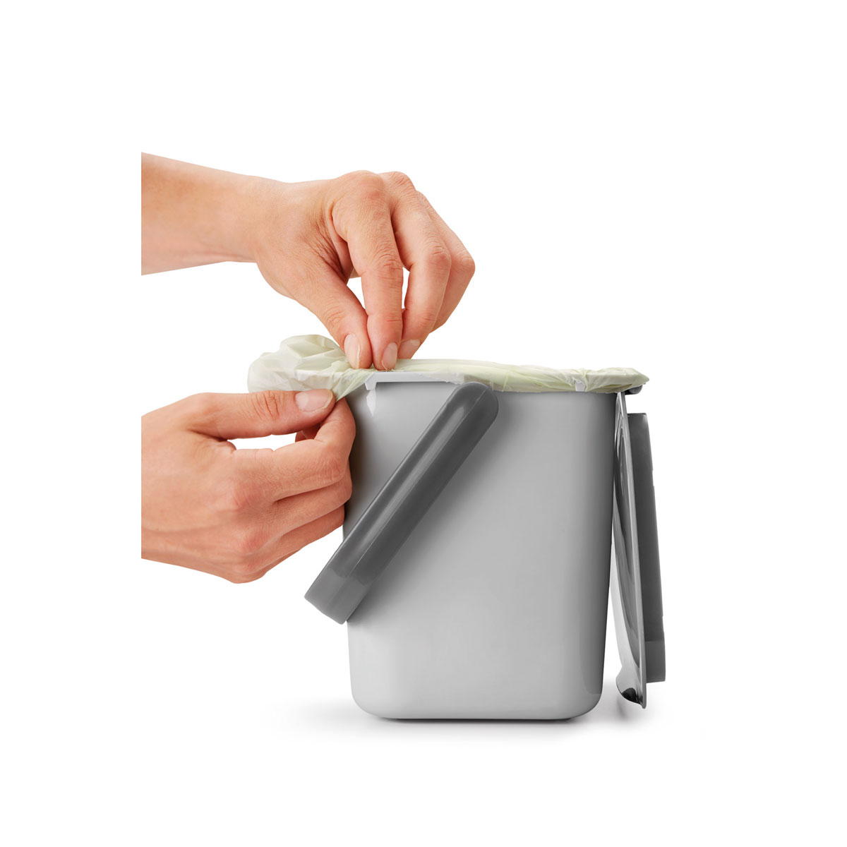 Metaltex Bio-Abfallsammler Bin Tex 19,3 x 24,6 x 19 cm grau Bild 10