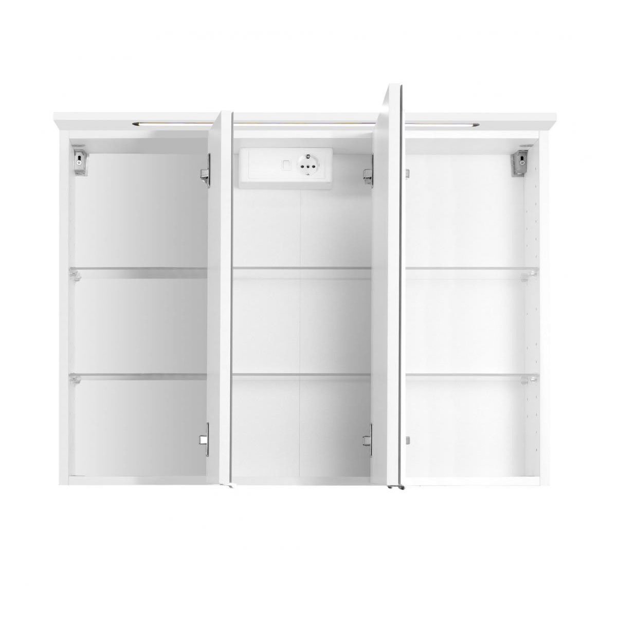 HELD Spiegelschrank 90 weiß 3 Spiegeltüren Bild 2