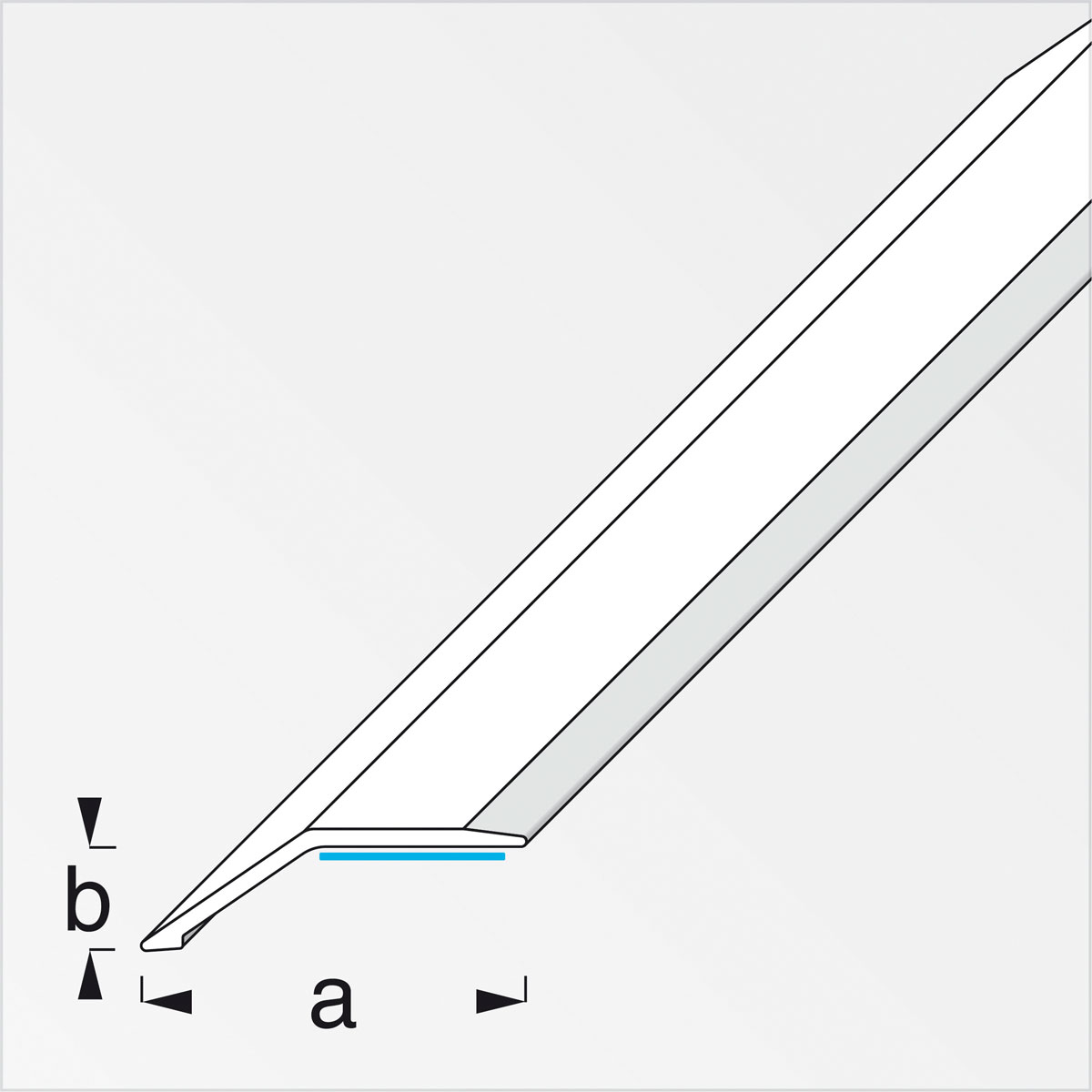 Alfer Niveauausgleichsprofil 8 mm 1m PVC selbstklebend buche Bild 2