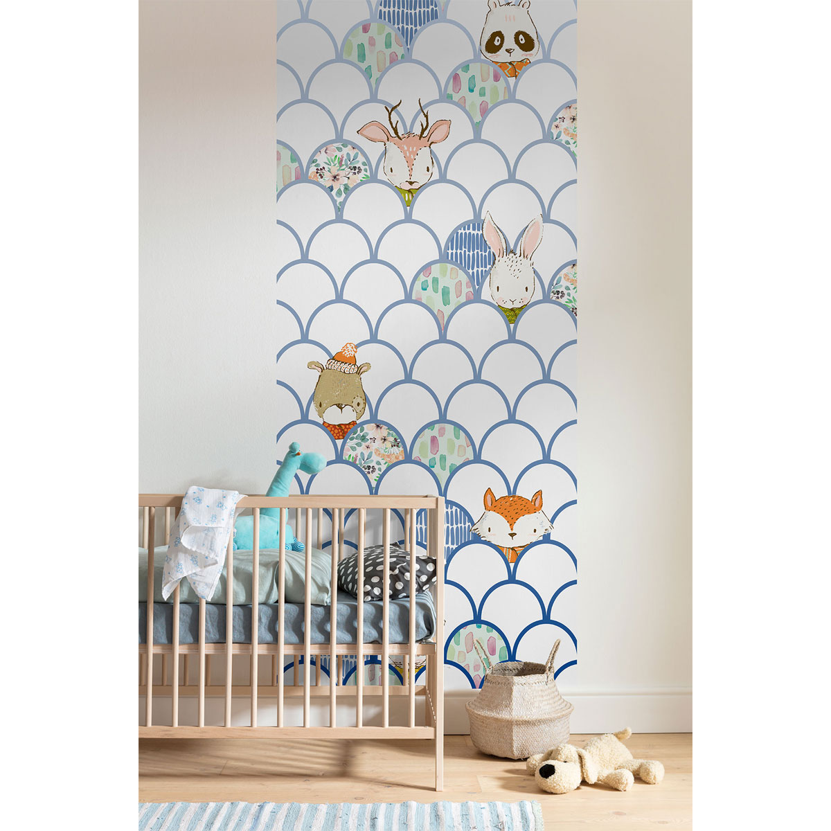 Komar  Vlies Fototapete Shelly White Panel 100x250 cm