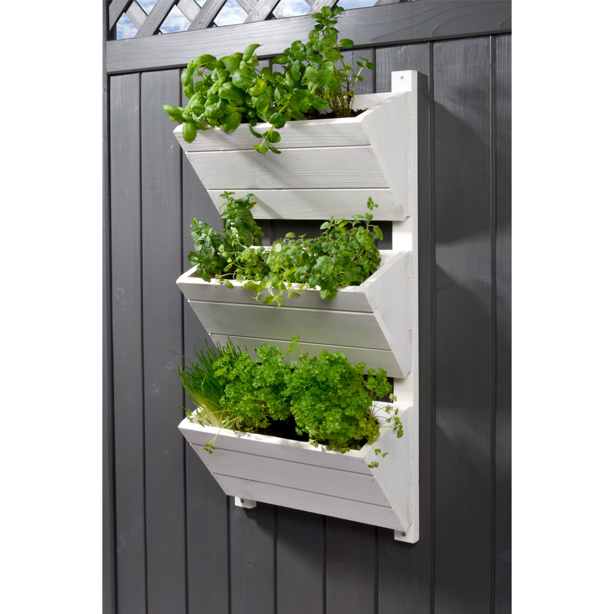 dobar Wandbeet 3-stufig 38 x 79 x 17,5 cm weiß Bild 5