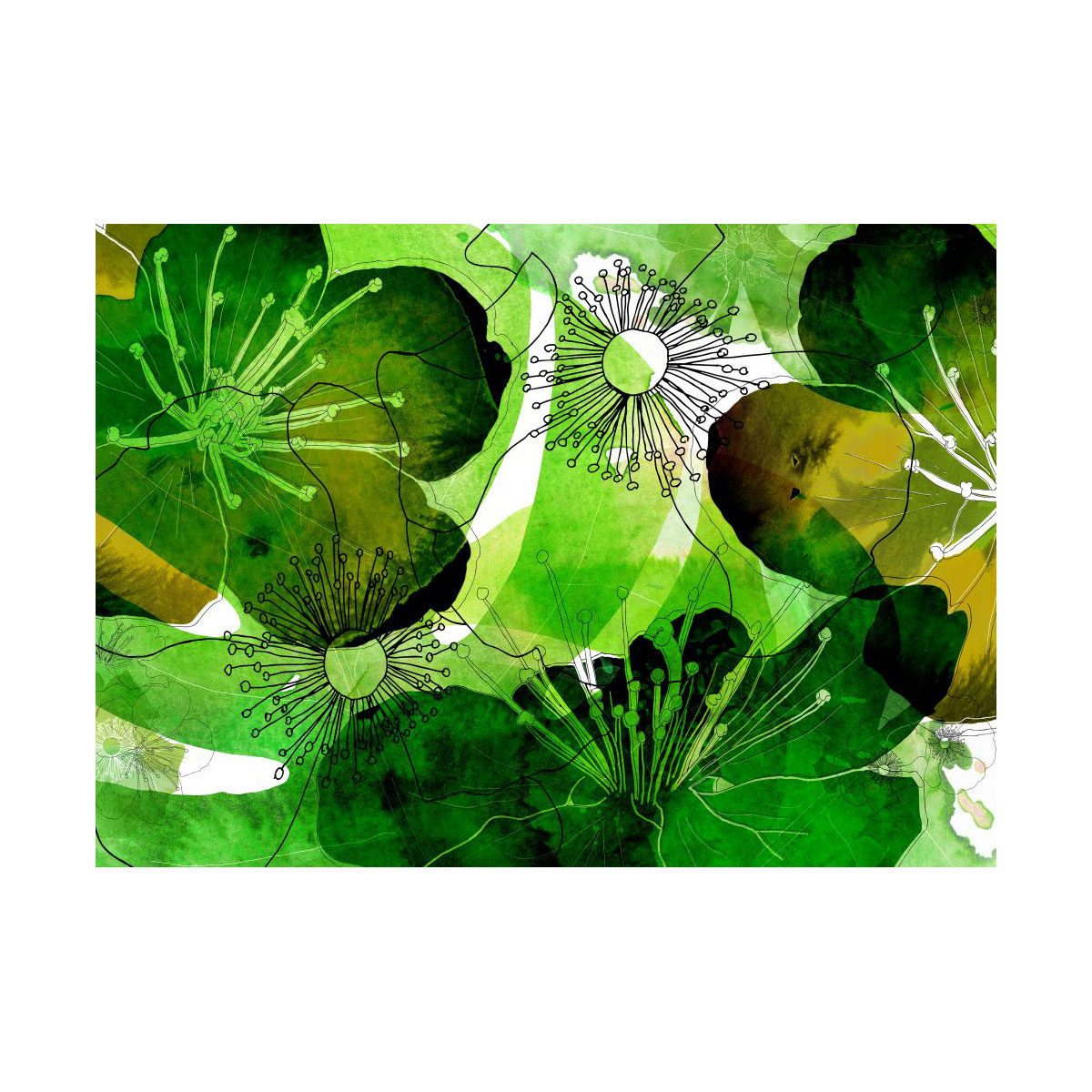 Komar  Vlies Fototapete Aquarell 350x250 cm Bild 2