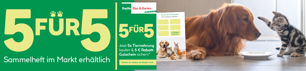 Werbebanner Tiernahrungssammelheft Aktion