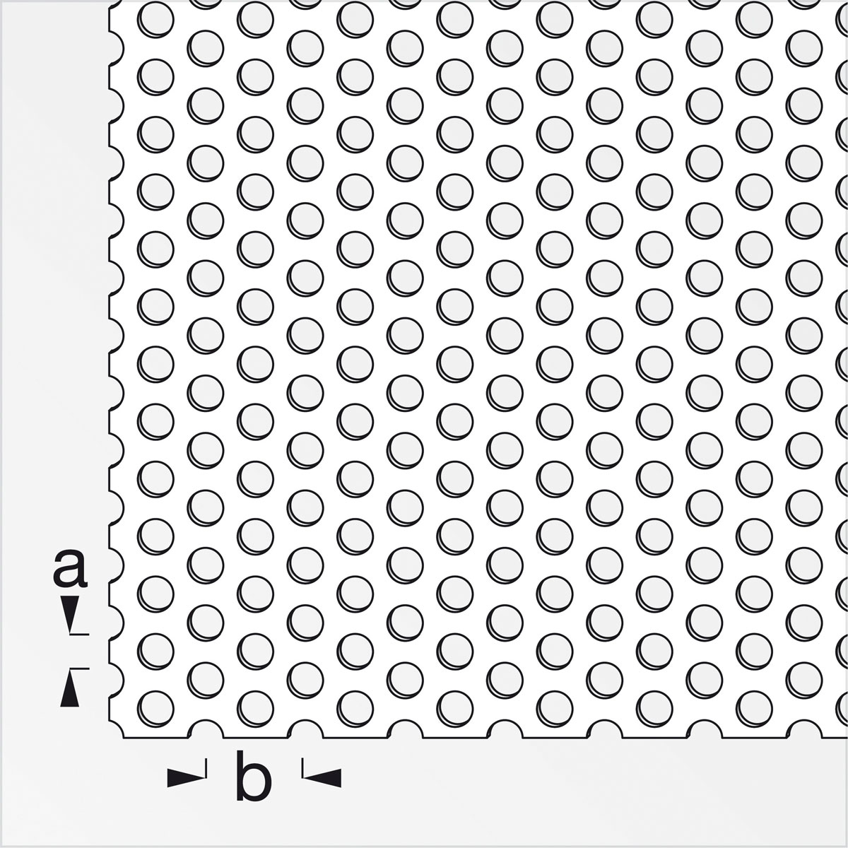 MyTool Rundlochblech 25 x 50 x 4 mm silber Bild 2