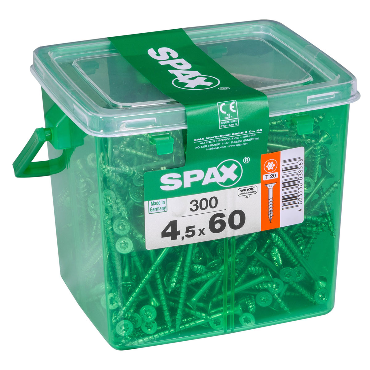 Spax Universalschrauben WIROX Senkkopf 4,5 x 60 HKB 300 Stück Bild 2