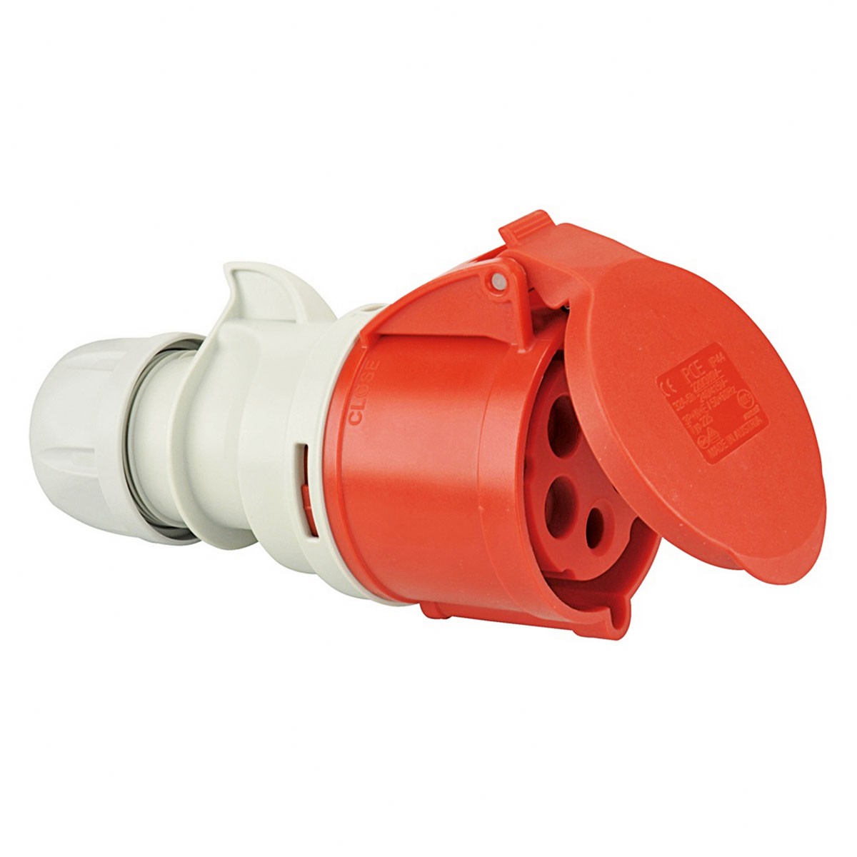 Cee-Kupplungs-Steckdose 32A 5-polig rot