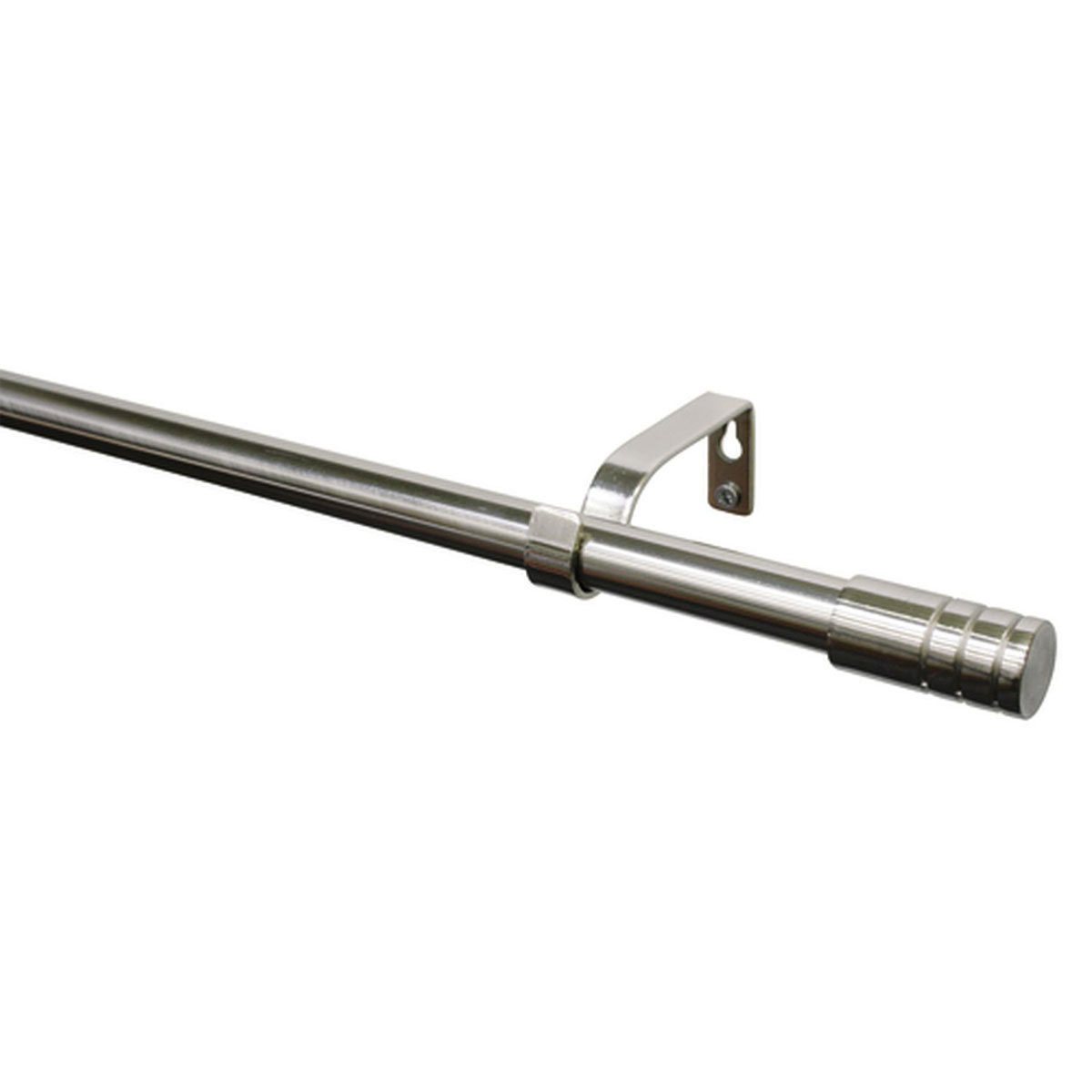 Gardinia Gardinenstange Zylinder Durchmesser 16/19 mm 190-340 cm Edelstahl-optik