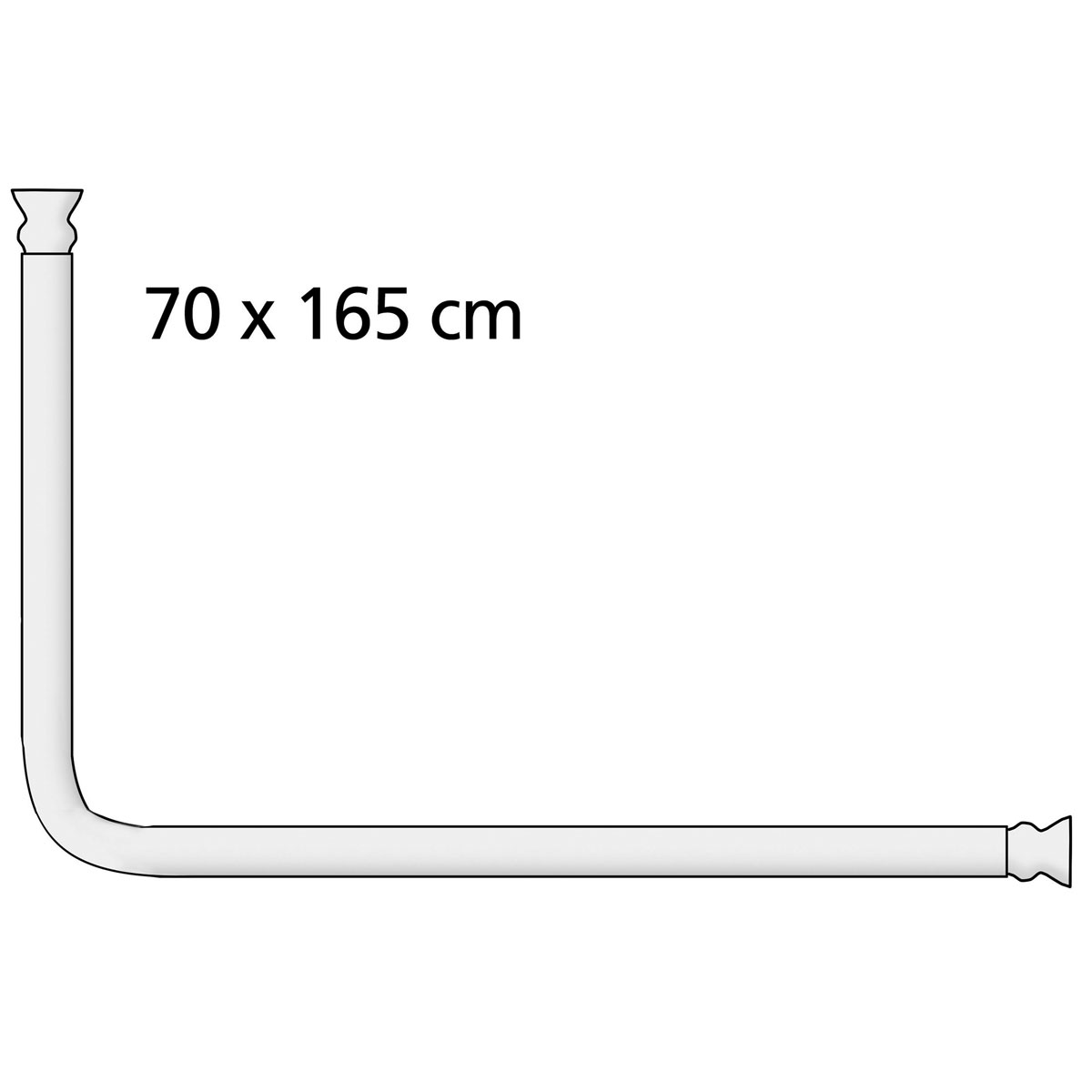 Wenko  Winkelstange Universal Chrom 20 mm Bild 11