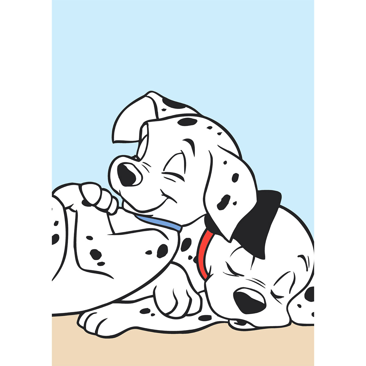 Komar  Wandbild 101 Dalmatiner Cuddle 40x50 cm Bild 2