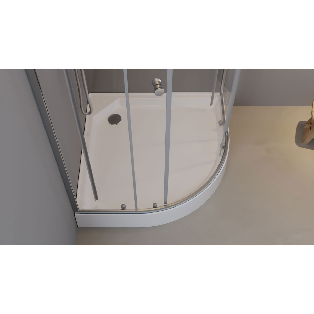 Aurlane Komplettdusche Silverline rund 90 x 200 x 90 cm Bild 10