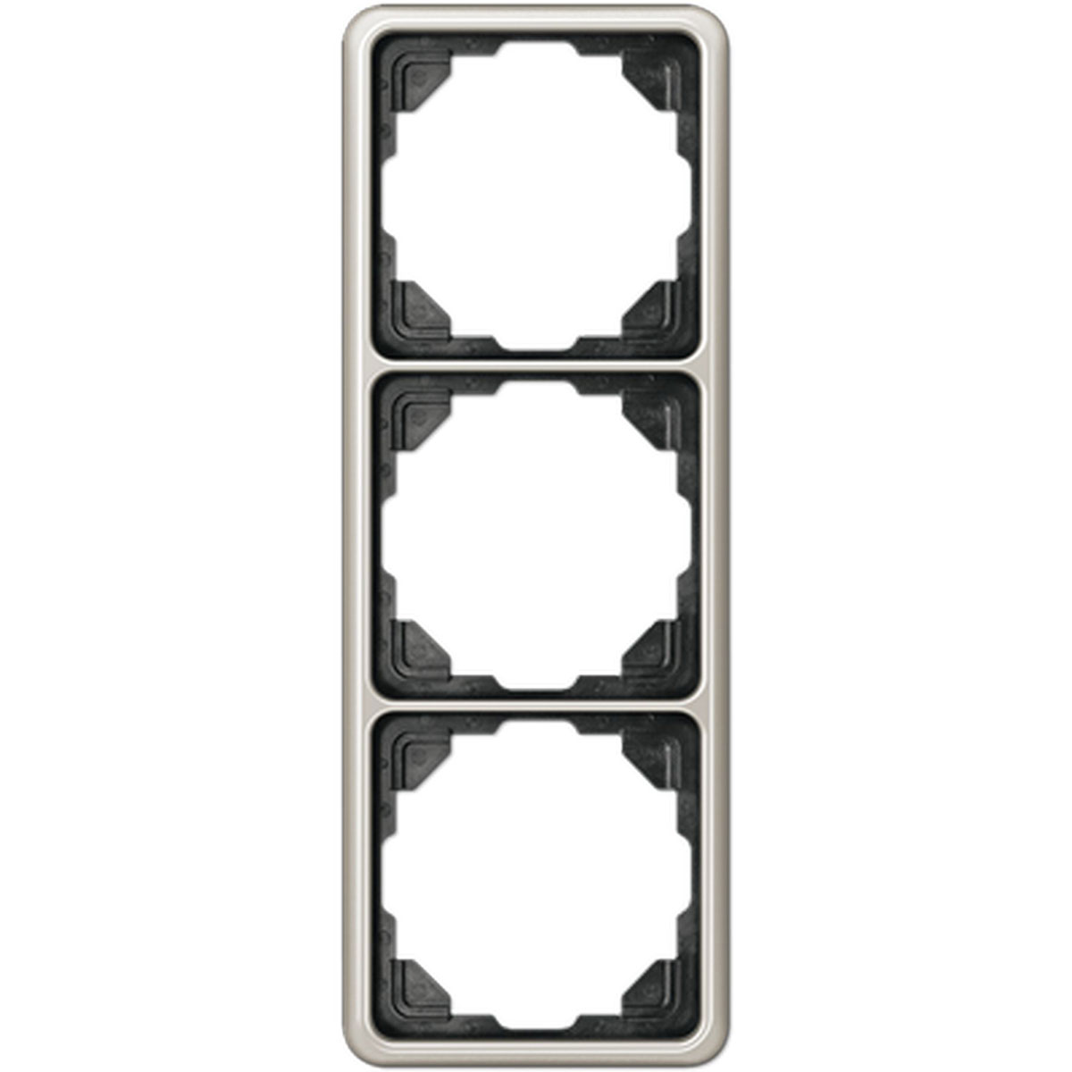 Jung Abdeckrahmen CD 500 platinfarben 3-fach