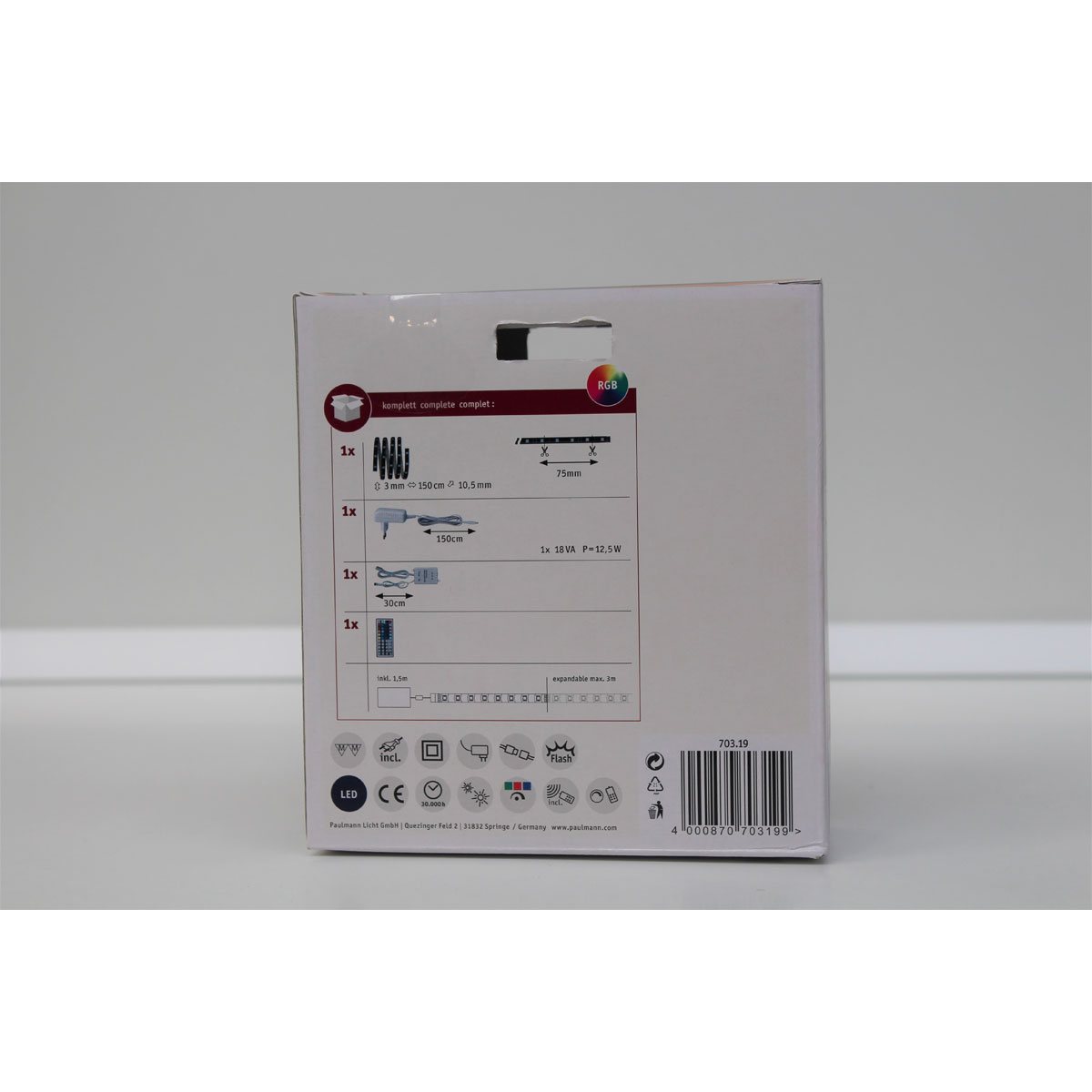 Paulmann LED-Lichtband-Basisset YourLED 1,5m mehrfabrig Bild 9