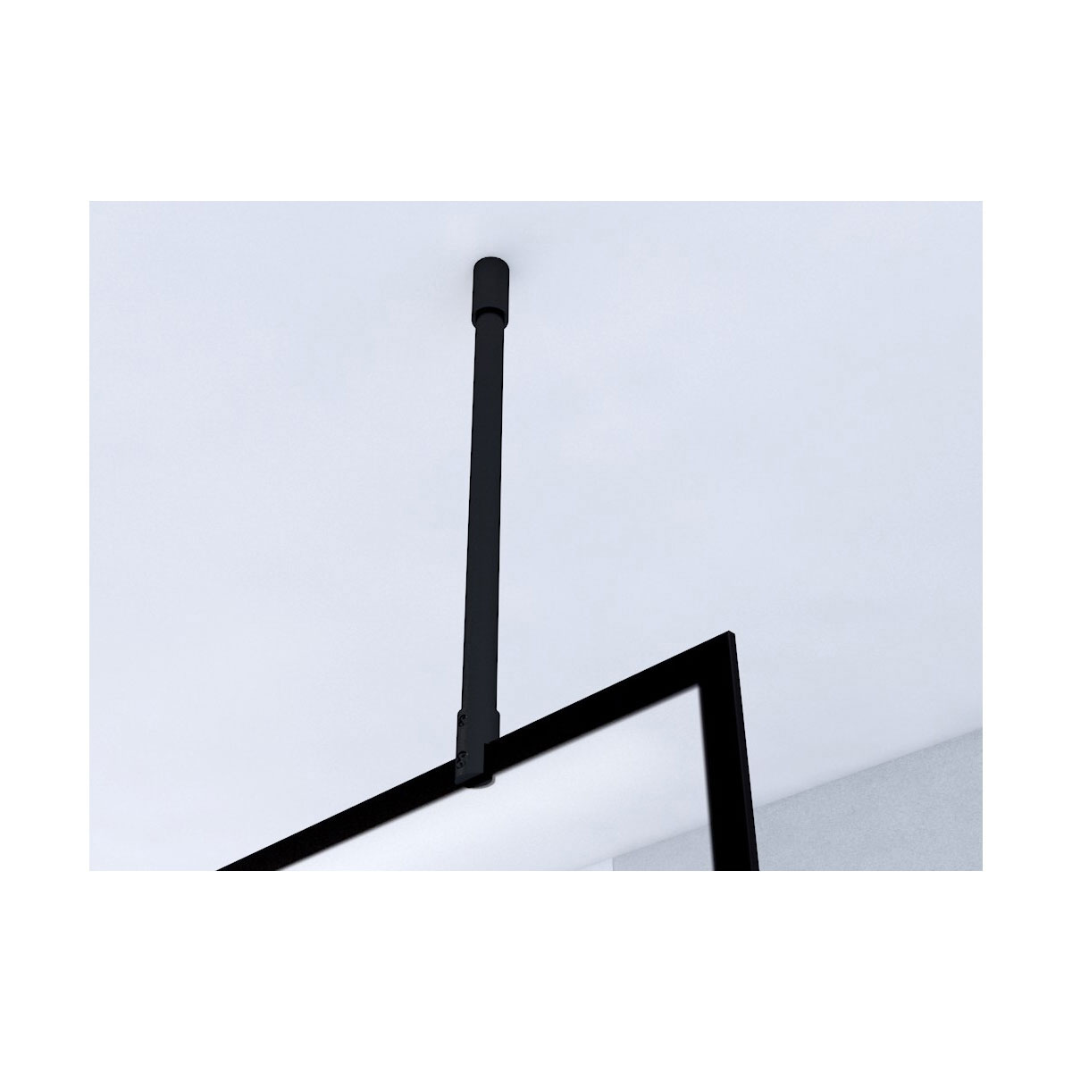 Aurlane Walk In Dusche Bricks schwarz 120 x 195 cm Bild 4