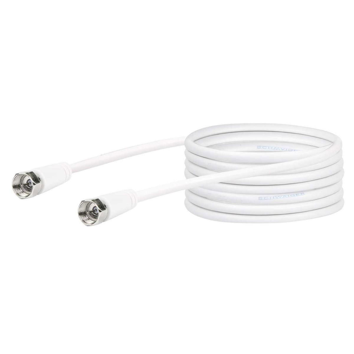 Schwaiger SAT-Anschlusskabel weiß 750 cm