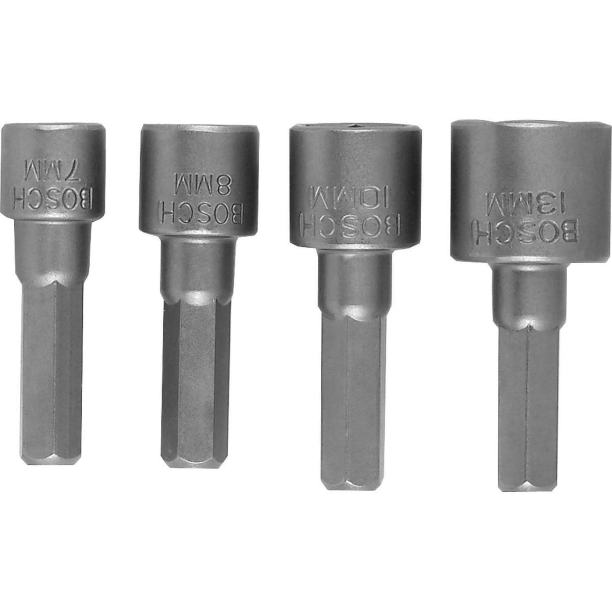 Bosch  DIY Steckschlüssel-Set SW7 x 36 mm SW8 x 36mm SW10 x 38mm SW13 x 38mm 1/4" Außensechskantschaft Bild 3