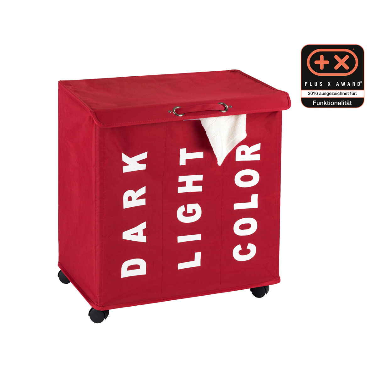 Wenko  Wäschesammler Trivo Rot Wäschekorb 116 l Bild 8