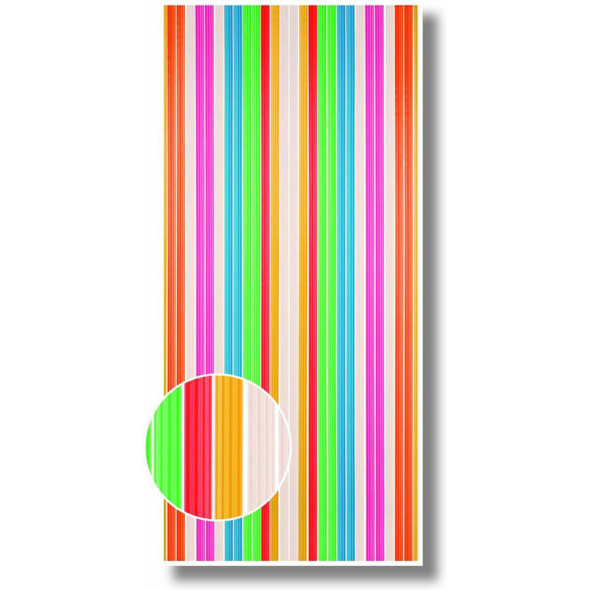 Streifenvorhang aus PE Folie bunt Bild 1
