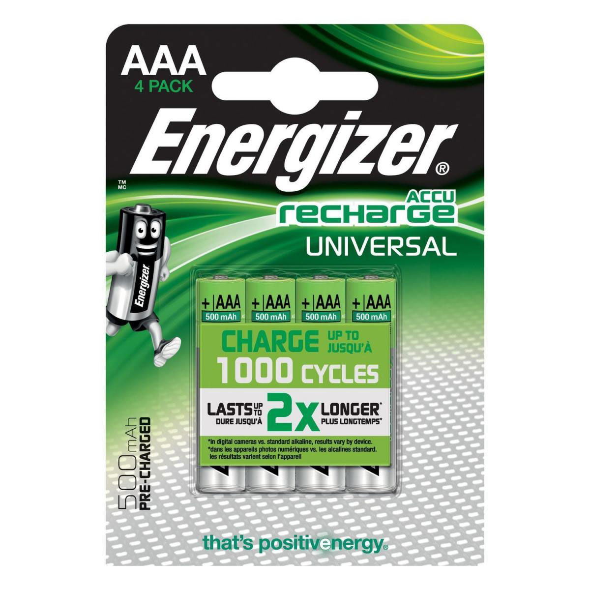 AA-Batterien Universal wiederaufladbar 4 Stück