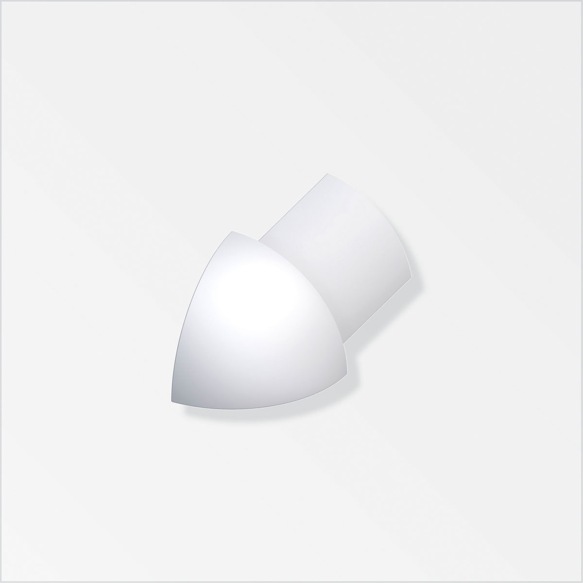 Fundamo Viertelkreis-Außeneck 12,5 mm silber 1 Stück