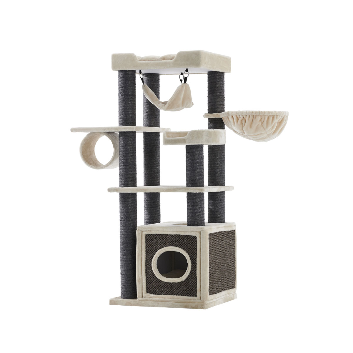 Nobby Kratzbaum Faris 70 x 60 x 173 cm cream