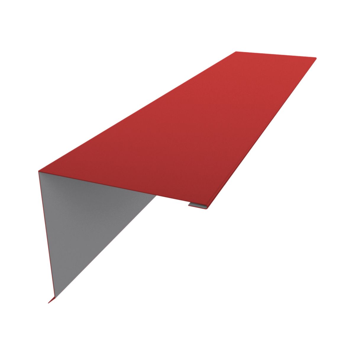 Pultdachfirst 2 m Kirschrot