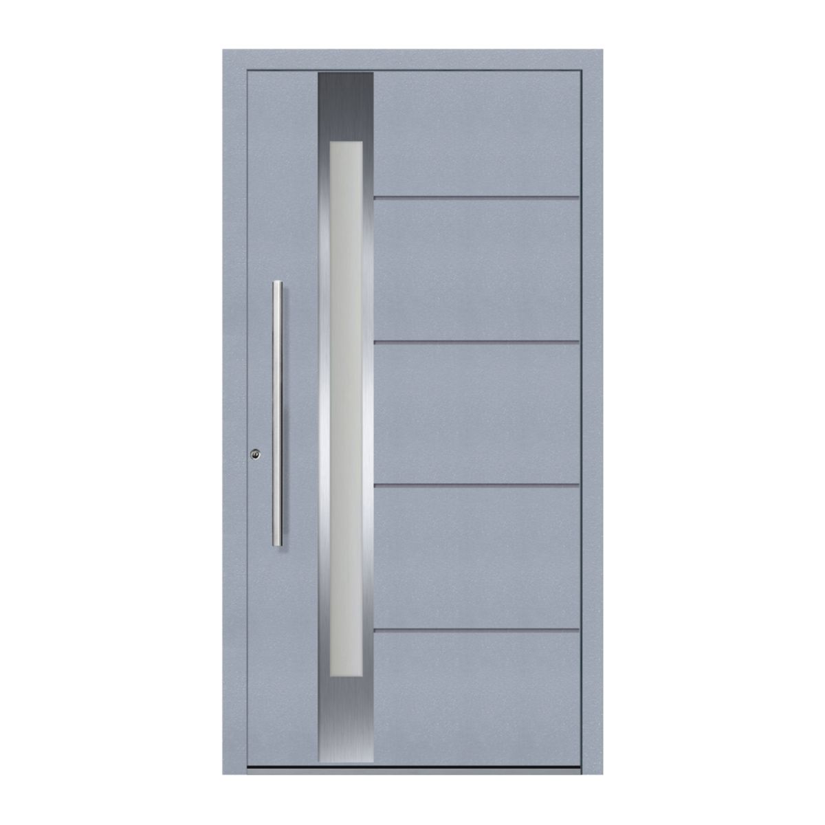 Schüco Aluminium Haustür 100 Rom Excellent 1100 x 2100 mm RAL9016/7040 DL