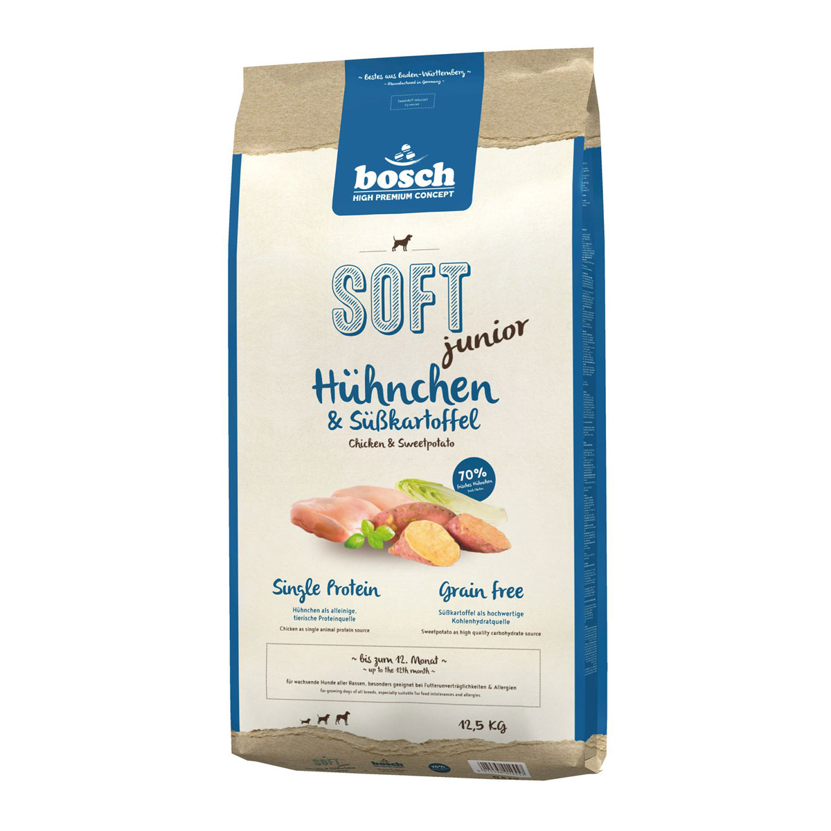 bosch high premium concept Dog Soft Junior Hühnchen und SüßKartoffel 12,5kg
