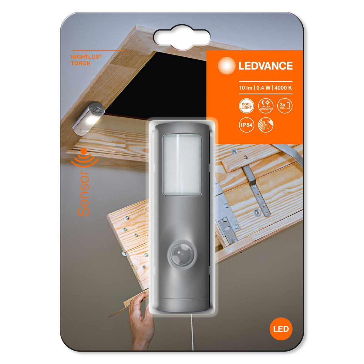 Osram Sensorleuchte Nightlux silber Bild 2
