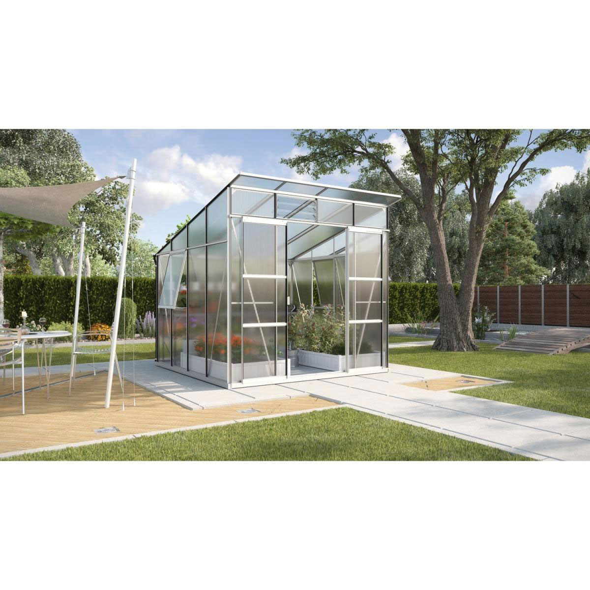 Vitavia Gewächshaus Freya 7600 6 mm silber