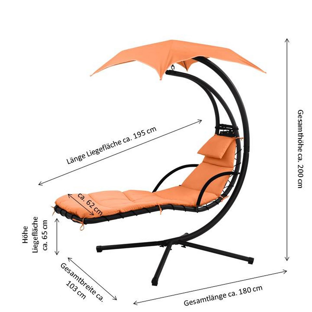 Leco Schwingliege terracotta Bild 2