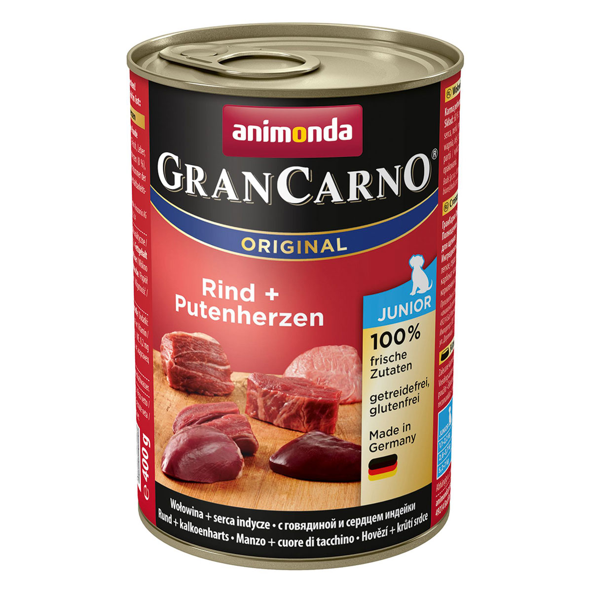 animonda Gran Carno  Dog Junior Rind Putenherz 400g Dose