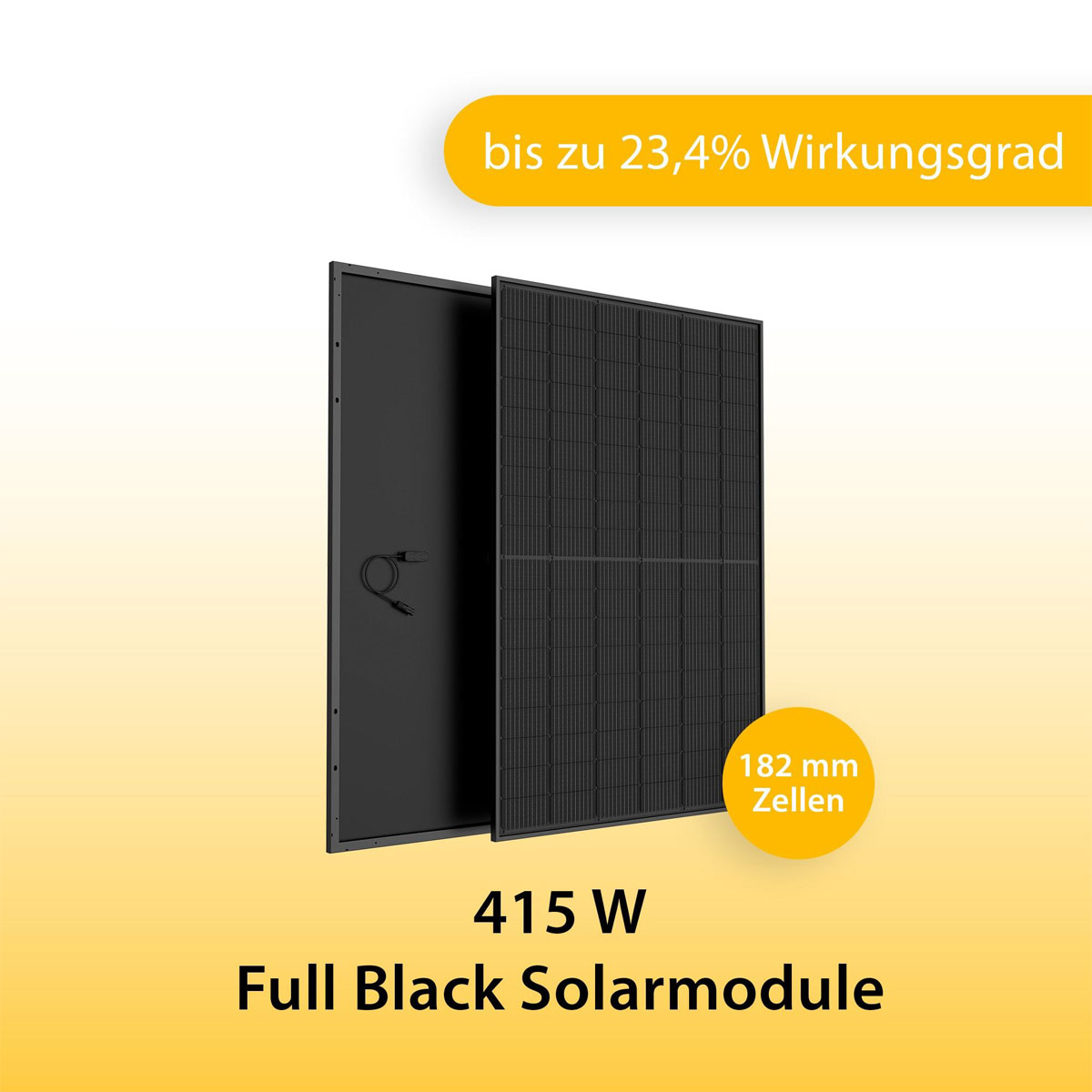 VALE Balkonkraftwerk 800 Watt Full Black mit Halterung - 830 Wp APsystems Wechselrichter Bild 2
