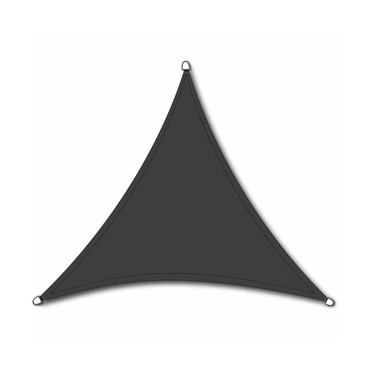 Siena Garden Dreieck-Sonnensegel Solino 500 x 500 x 500 cm grau Bild 1