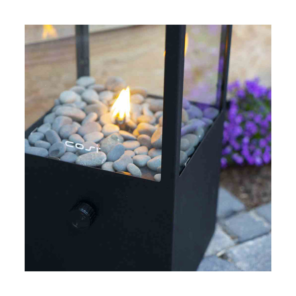 COSI Feuerstelle Cosidome H 18 x 18 x 45 cm Gaswindlicht mit Glas Bild 3