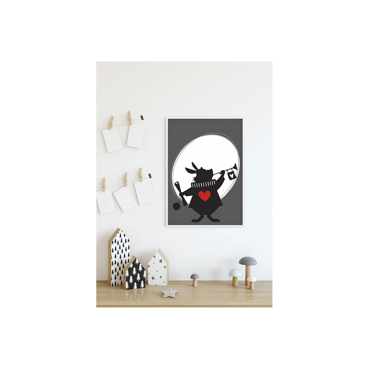 Komar  Wandbild Alice Rabbit 50x70 cm Bild 9