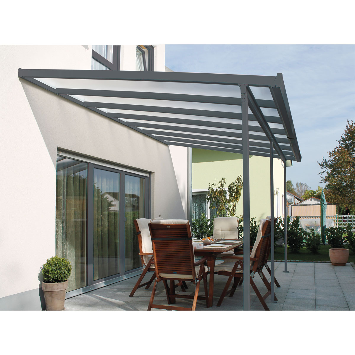 gutta Terrassenüberdachung Standard anthrazit 546 x 306 cm Bild 1