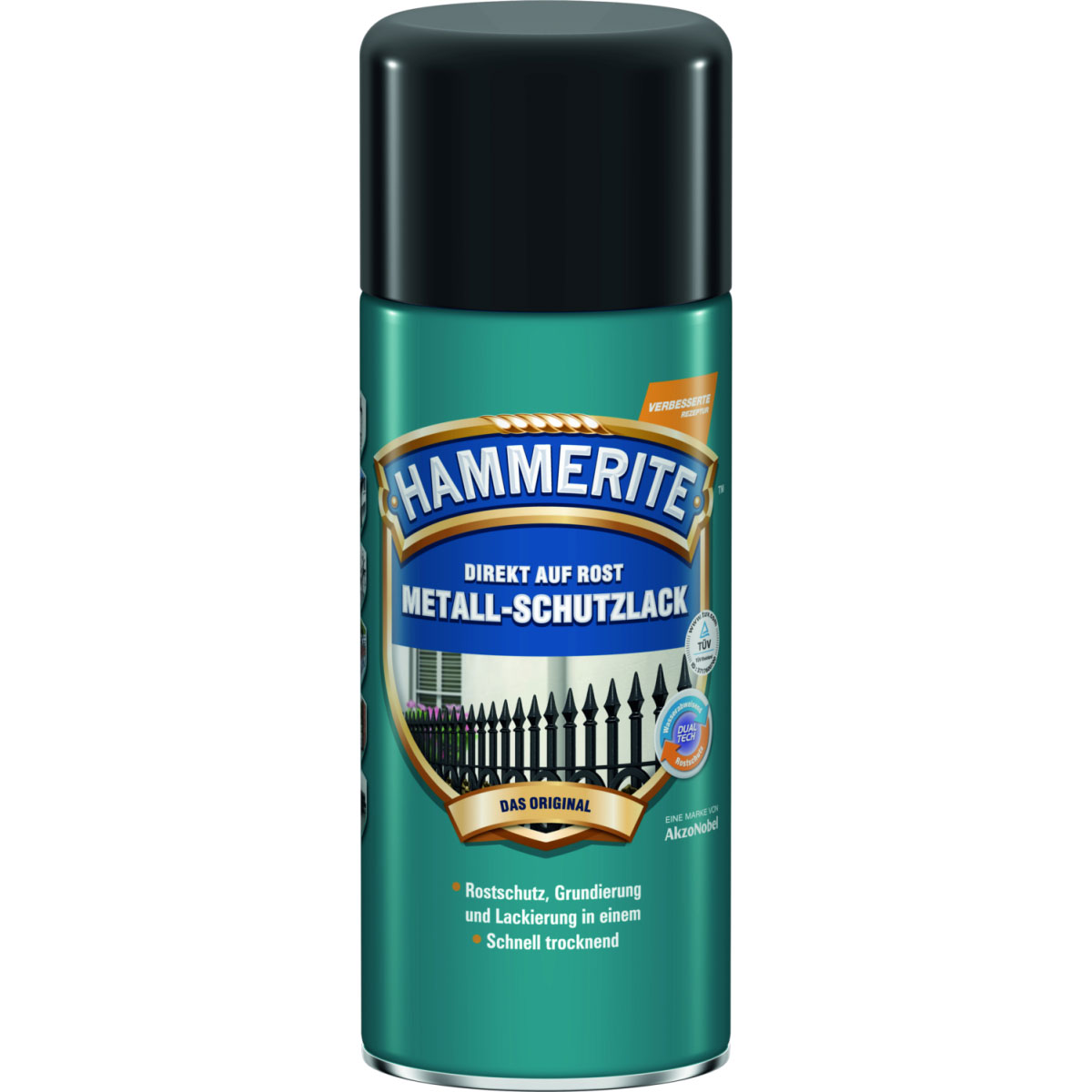 Hammerite Metallschutzlack-Spray matt-schwarz 400 ml Bild 1