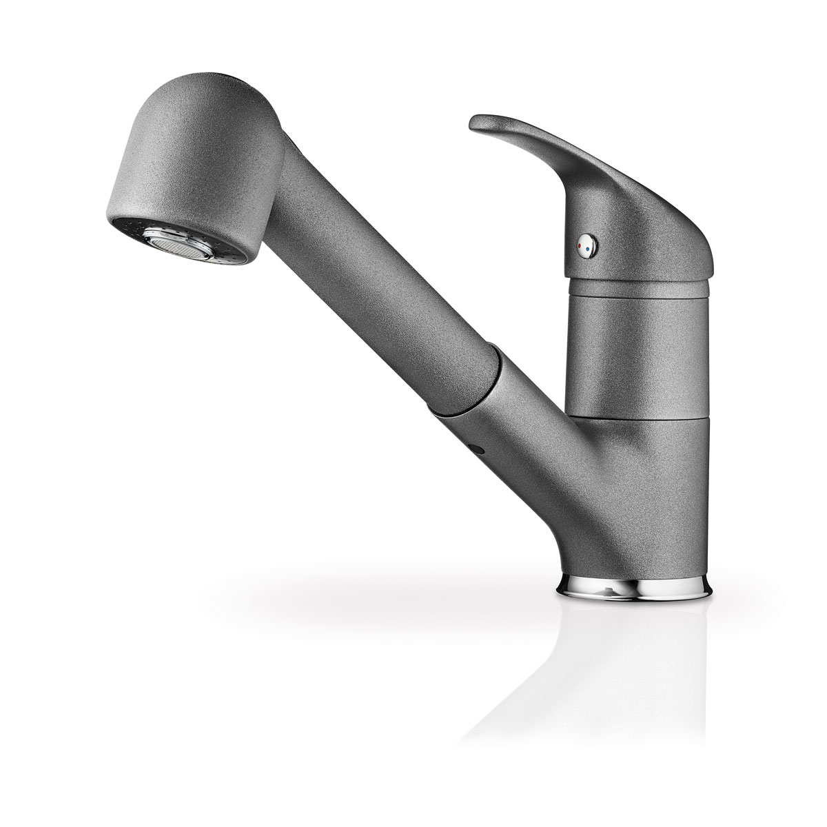 Pyramis Spültischarmatur „Festivo Pyragranite“ Iron grey Geschirrbrause