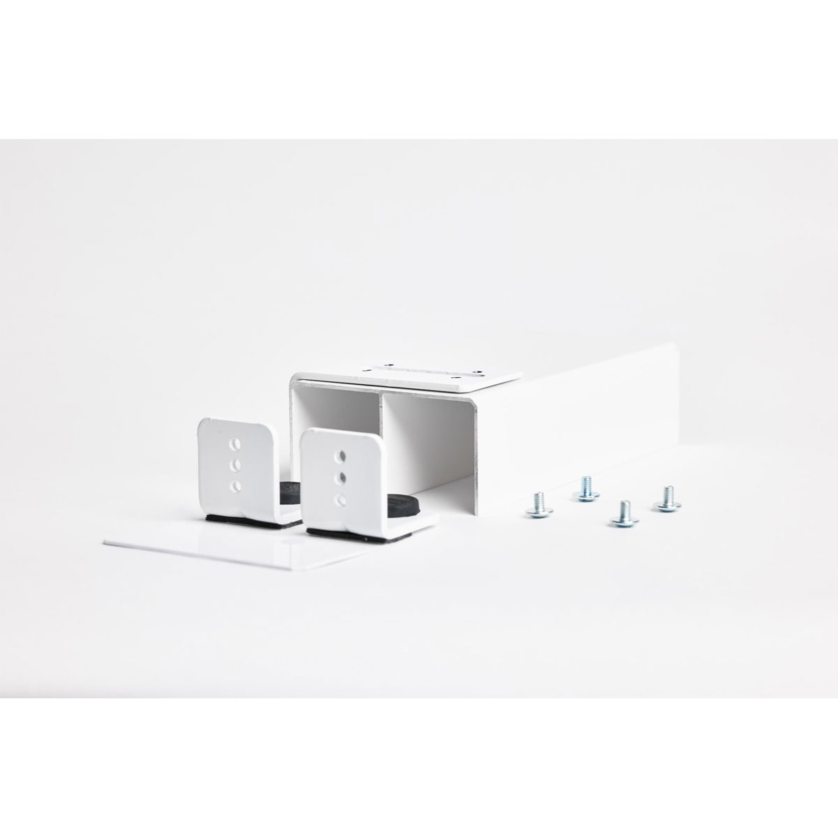 Hibitaro  Endkappen für obere Laufschiene für 2-läufige Deckenschiene Weiß Matt