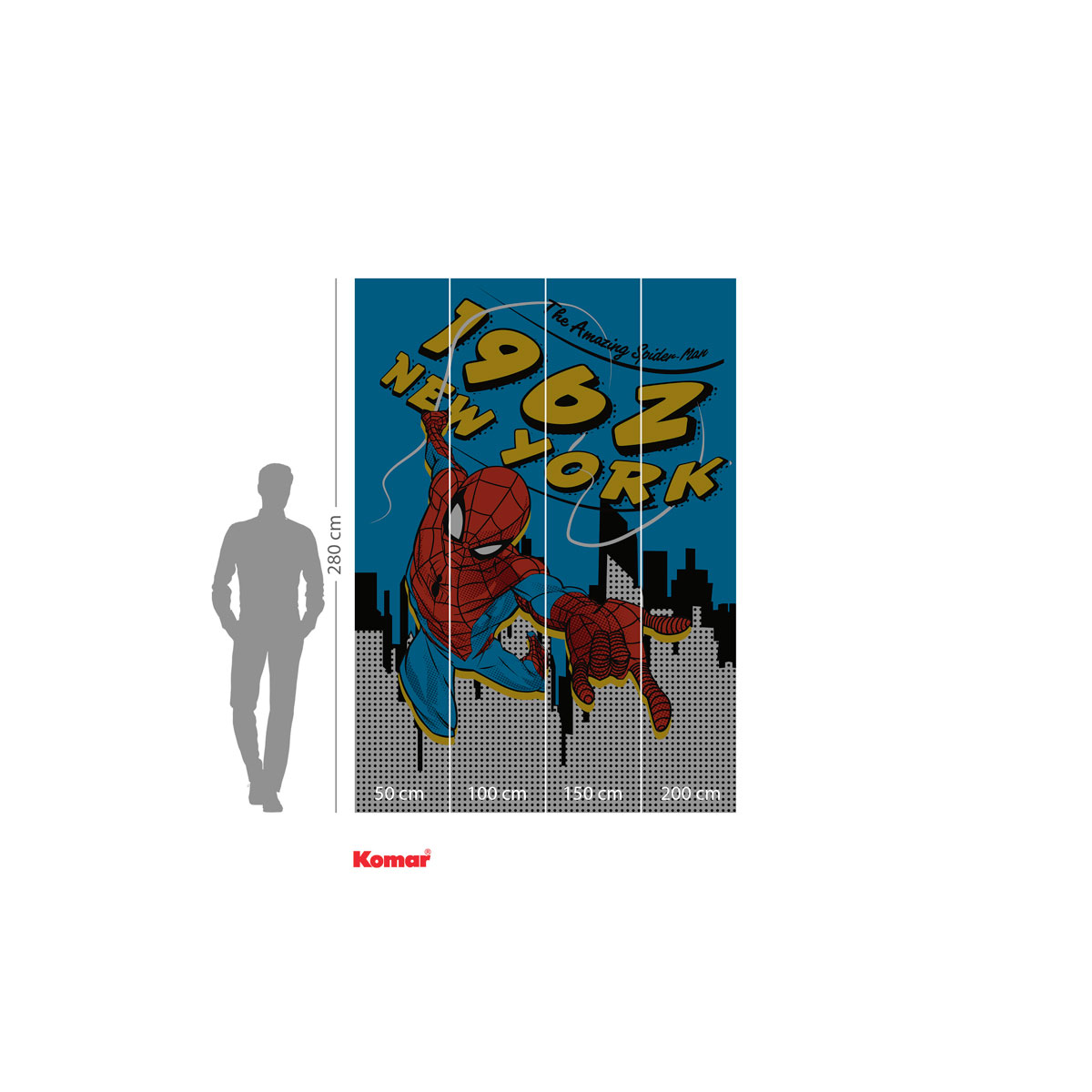 Komar  Vlies Fototapete Spider-Man 1962 200x280 cm Bild 3