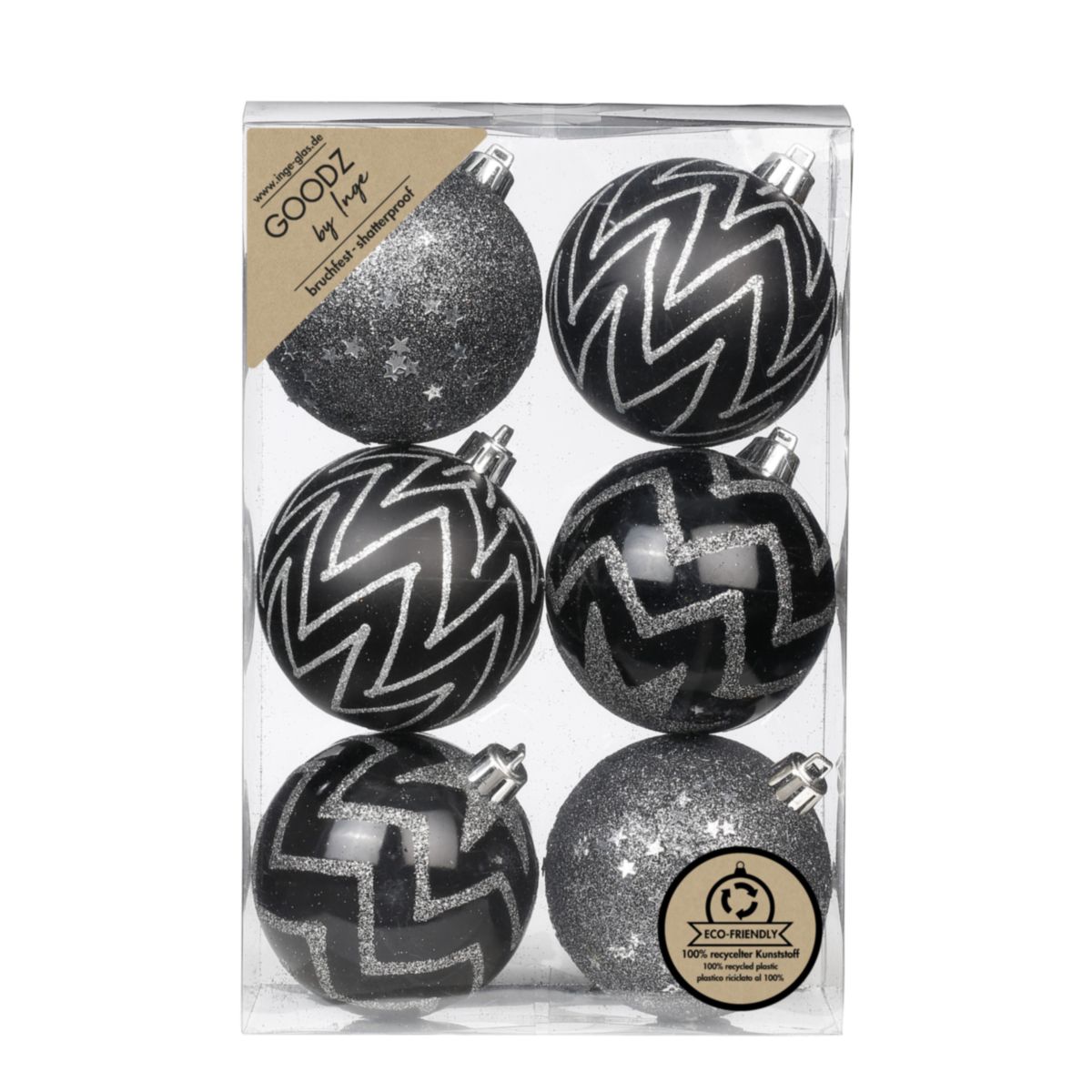 Kugelset 8cm Shella Black