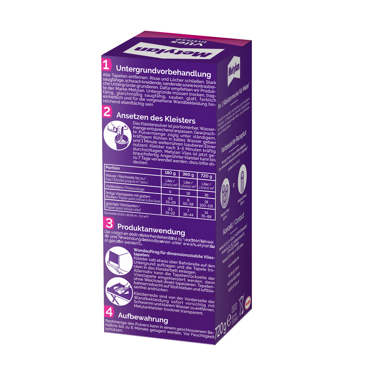 Metylan Tapetenkleister Vlies 720 g Bild 2