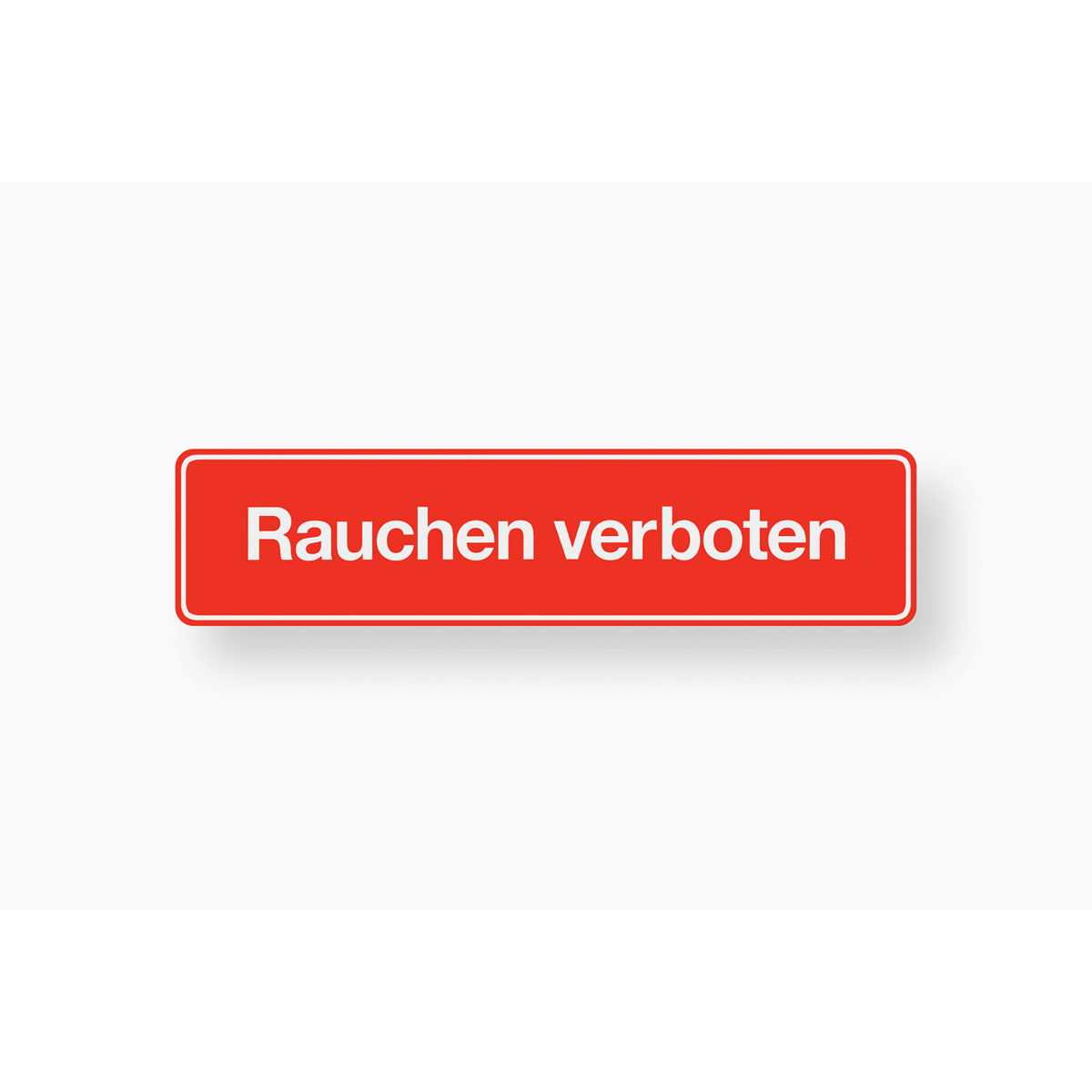 Metafranc Verbotsschild Rauchen verboten Kunststoff rot