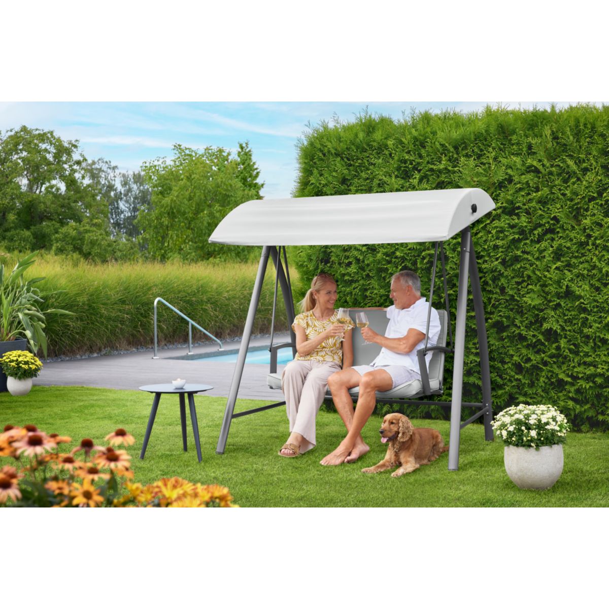 Haveson Hollywoodschaukel Marbella 2-Sitzer Bild 3